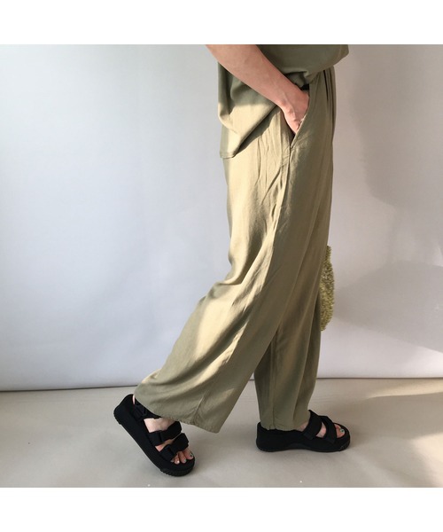 Grand PARK（グランドパーク）の「半袖カットソーセットアップ（アンサンブル・レディース・ベージュ/チャコールグレー/カーキ・FREE）」の20枚目の写真