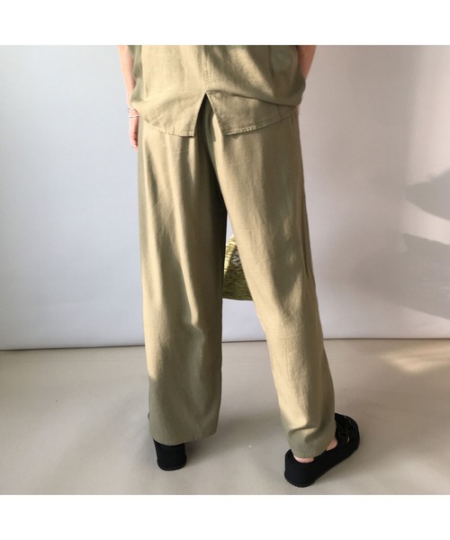 Grand PARK（グランドパーク）の「半袖カットソーセットアップ（アンサンブル・レディース・ベージュ/チャコールグレー/カーキ・FREE）」の19枚目の写真