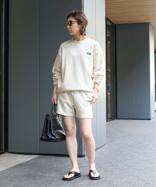 SKIN(スキン)の「【SKIN/スキン】 SWEAT SHORT パンツ(スウェットパンツ・レディース・アイボリー・FREE)」の4枚目の写真