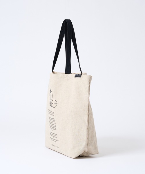 COLONY 2139（コロニートゥーワンスリーナイン）の「麻混プリントトートバッグ/マチ付きA4収納可能トート（トートバッグ・レディース・ベージュ/ライトベージュ/ベージュ系その他/ベージュ系その他2/ベージュ系その他3・FREE）」の11枚目の写真