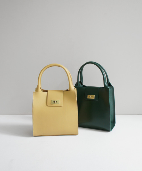 TIDEWAY（タイドウェイ）の「MOSS METAL TWIST BOSTON/トート（ハンドバッグ・レディース・ブラック/アッシュグレー/ベージュ/アーミー/ワイン・FREE）」の12枚目の写真