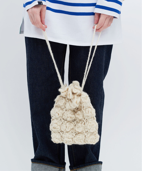 CHILD WOMAN（チャイルドウーマン）の「NHKギルボックスかぎ針 巾着BAG（トートバッグ・レディース・アイボリー・FREE）」の4枚目の写真