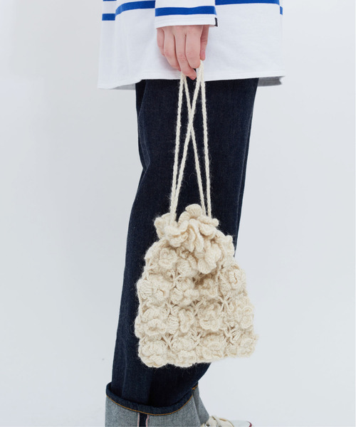 CHILD WOMAN（チャイルドウーマン）の「NHKギルボックスかぎ針 巾着BAG（トートバッグ・レディース・アイボリー・FREE）」の5枚目の写真