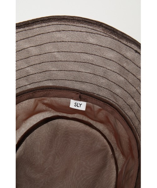 SLY（スライ）の「ORGANDY HAT オーガンジー ハット シアー（ハット・レディース・ブラウン/ブラック/グリーン系その他・FREE）」の11枚目の写真