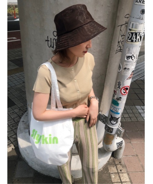 SLY（スライ）の「ORGANDY HAT オーガンジー ハット シアー（ハット・レディース・ブラウン/ブラック/グリーン系その他・FREE）」の17枚目の写真