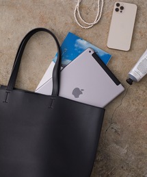 [ご好評につき追加決定！軽量・大容量・A4対応]フェイクレザートートバッグ