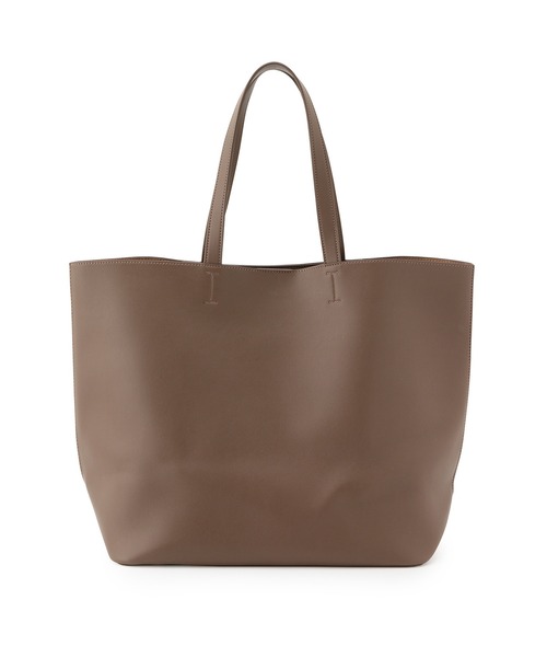 SALON adam et rope'（サロン アダム エ ロペ）の「[ご好評につき追加決定！軽量・大容量・A4対応]フェイクレザートートバッグ（トートバッグ・レディース・オフホワイト/ブラック/ダークブラウン/サックスブルー・FREE）」の14枚目の写真