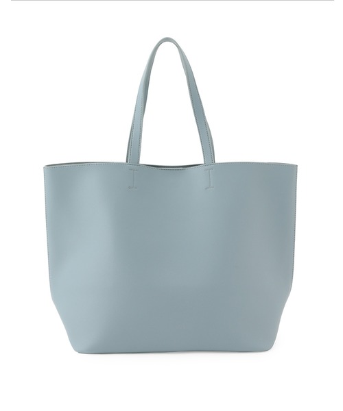 SALON adam et rope'（サロン アダム エ ロペ）の「[ご好評につき追加決定！軽量・大容量・A4対応]フェイクレザートートバッグ（トートバッグ・レディース・オフホワイト/ブラック/ダークブラウン/サックスブルー・FREE）」の16枚目の写真