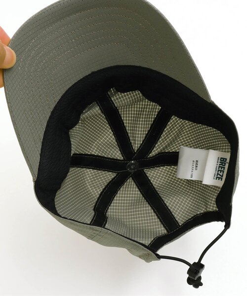 BREEZE（ブリーズ）の「コード付きメッシュキャップ（キャップ・キッズ・ブラック/カーキ・50/56）」の6枚目の写真