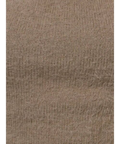 GYDA（ジェイダ）の「フロントOPENハーフスリーブシャギーニット TOPS（ニット/セーター・レディース・ブラック/ベージュ/アイボリー・FREE）」の22枚目の写真