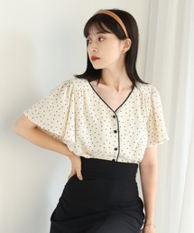 one after another NICE CLAUP | 【EC限定カラーあり】フレアパイピングブラウス(シャツ/ブラウス)