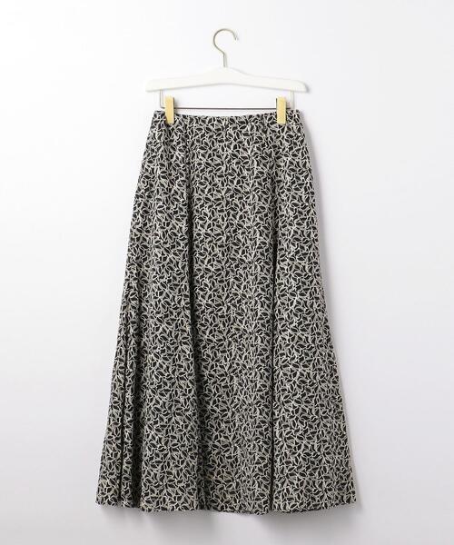 green label relaxing(グリーンレーベルリラクシング)の「ジャカード モノトーン プリント マーメイド スカート(スカート・レディース・ブラック・38/36)」の12枚目の写真