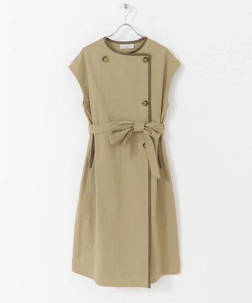 UR Lab.(アーバンリサーチラボ)の「トレンチ風ロングベスト(ベスト・レディース・ベージュ/ライトベージュ・FREE)」の16枚目の写真