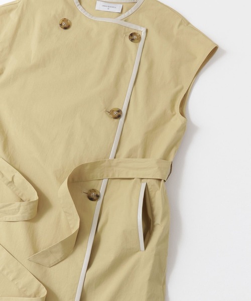 UR Lab.(アーバンリサーチラボ)の「トレンチ風ロングベスト(ベスト・レディース・ベージュ/ライトベージュ・FREE)」の14枚目の写真
