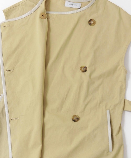UR Lab.(アーバンリサーチラボ)の「トレンチ風ロングベスト(ベスト・レディース・ベージュ/ライトベージュ・FREE)」の7枚目の写真