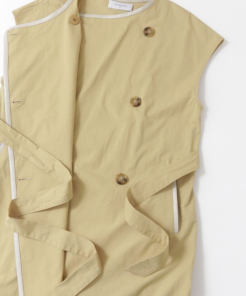 UR Lab.(アーバンリサーチラボ)の「トレンチ風ロングベスト(ベスト・レディース・ベージュ/ライトベージュ・FREE)」の21枚目の写真