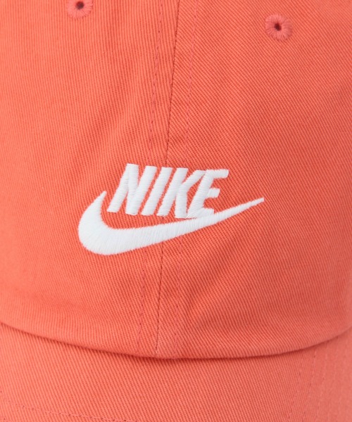 NIKE(ナイキ)の「【NIKE】ナイキ スポーツウェア ヘリテージ86 フューチュラ ウォッシュド キャップ(キャップ・レディース・ブラック/ピンク系その他2/ホワイト・FREE)」の6枚目の写真