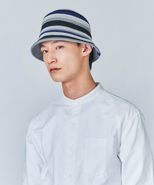 OVERRIDE(オーバーライド)の「OVERRIDE TM RISO STRIPES TULIP(ハット・レディース・ブルー/ベージュ/ブラック・58cm)」の18枚目の写真