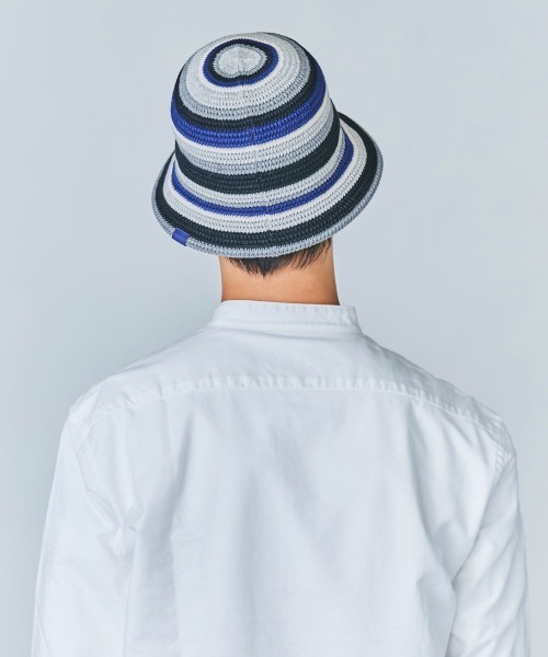 OVERRIDE(オーバーライド)の「OVERRIDE TM RISO STRIPES TULIP(ハット・レディース・ブルー/ベージュ/ブラック・58cm)」の16枚目の写真