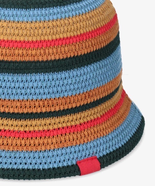 OVERRIDE(オーバーライド)の「OVERRIDE TM RISO STRIPES TULIP(ハット・レディース・ブルー/ベージュ/ブラック・58cm)」の15枚目の写真