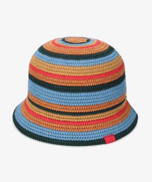 OVERRIDE(オーバーライド)の「OVERRIDE TM RISO STRIPES TULIP(ハット・レディース・ブルー/ベージュ/ブラック・58cm)」の14枚目の写真