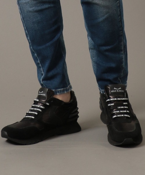 VOILE BLANCHE(ボイルブランシェ)の「VOILE BLANCHE/ボイルブランシェ/LIAM POWER-Leather-(スニーカー・メンズ・ブラック/ホワイト・40/39/41/42/43)」の4枚目の写真