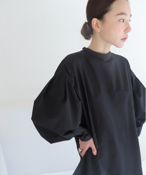 ZOZOMARKET（ゾゾマーケット）の「【nao×ZOZO】しっとり生地のバルーンスリーブロングカフスブラウス（シャツ/ブラウス・レディース・ホワイト/ブラック/グレイッシュベージュ・FREE）」の6枚目の写真