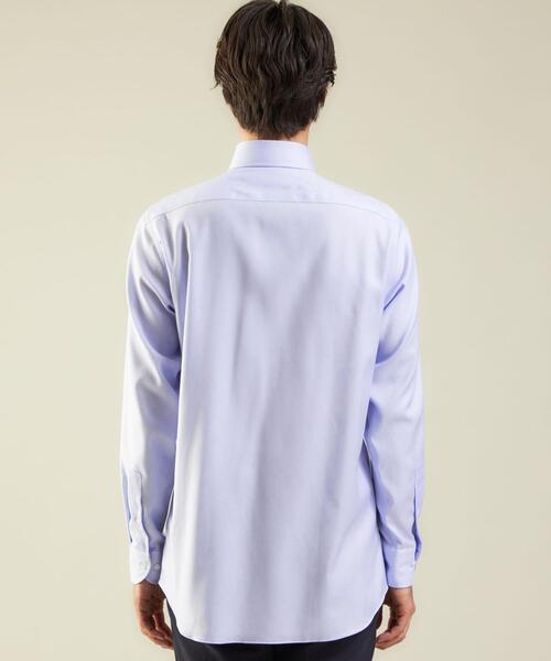 green label relaxing(グリーンレーベルリラクシング)の「OLT ▼▼▼ コットンフレンチツイル レギュラー ワイドカラー ドレスシャツ -イージーアイロン-(ビジネスシャツ・メンズ・ホワイト/ライトブルー/ライラック・37cm/38cm/39cm/40cm/41cm/42cm/43cm)」の10枚目の写真