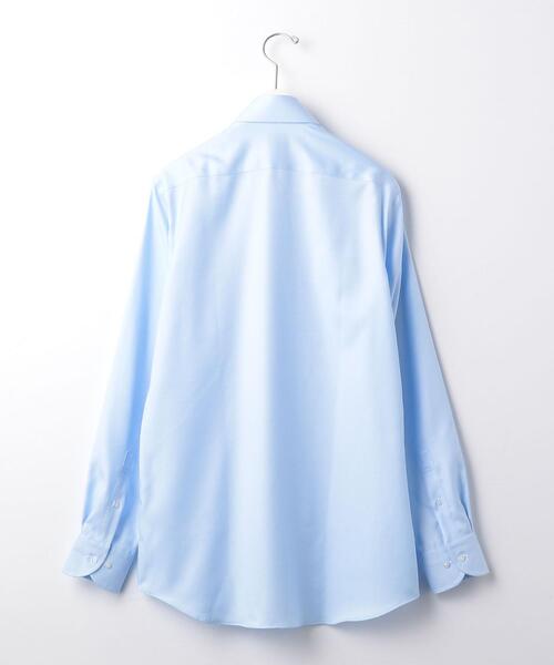 green label relaxing(グリーンレーベルリラクシング)の「OLT ▼▼▼ コットンフレンチツイル レギュラー ワイドカラー ドレスシャツ -イージーアイロン-(ビジネスシャツ・メンズ・ホワイト/ライトブルー/ライラック・37cm/38cm/39cm/40cm/41cm/42cm/43cm)」の4枚目の写真