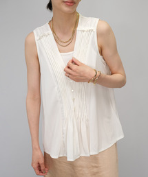 ＡＮＤＪ | シアーランダムリブピンタックノースリーブトップス(タンクトップ)