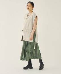 EMMEL REFINES | ＜EMMEL REFINES（エメル リファインズ）＞EM ノーラペル ロングベスト －ウォッシャブル－(その他アウター)