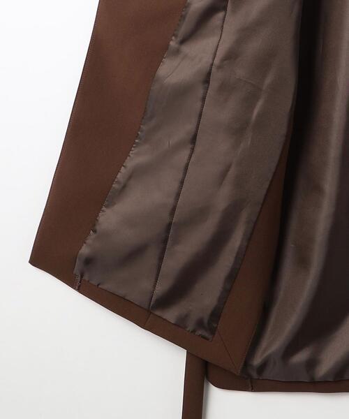 EMMEL REFINES（エメルリファインズ）の「＜EMMEL REFINES（エメル リファインズ）＞EM ノーラペル ロングベスト －ウォッシャブル－（その他アウター・レディース・ダークブラウン/ナチュラル・FREE）」の4枚目の写真