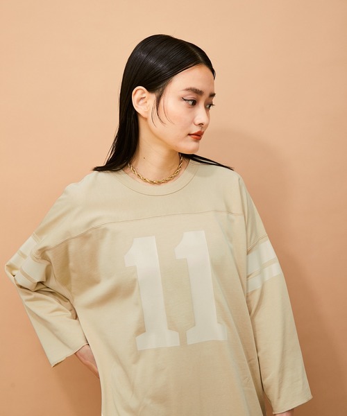 ADAM ET ROPE'(アダムエロペ)の「2WAY ナンバリングワンピース(ワンピース・レディース・スミクロ/ベージュ系その他・FREE)」の8枚目の写真