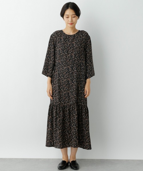 LEPSIM（レプシィム）の「ウエストデザイン柄ワンピース　952536（ワンピース・レディース・ブラック/ブラウン/オフホワイト・FREE）」の16枚目の写真