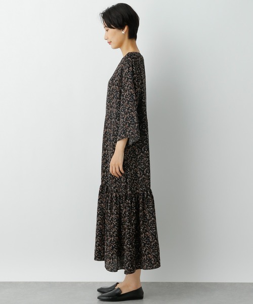 LEPSIM（レプシィム）の「ウエストデザイン柄ワンピース　952536（ワンピース・レディース・ブラック/ブラウン/オフホワイト・FREE）」の11枚目の写真