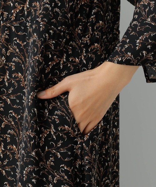 LEPSIM（レプシィム）の「ウエストデザイン柄ワンピース　952536（ワンピース・レディース・ブラック/ブラウン/オフホワイト・FREE）」の8枚目の写真