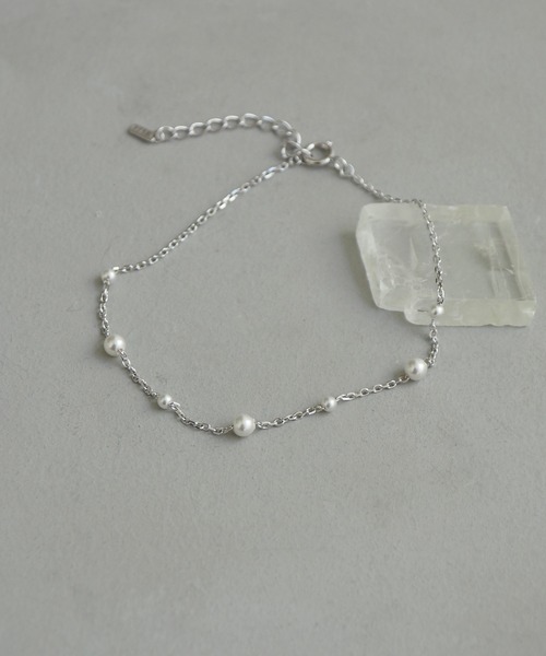 Jenny BY IMMANOEL（ジェニーバイイマノエル）の「silver925 パールチェーンブレス（ブレスレット・レディース・ゴールド/シルバー/ピンクゴールド・FREE）」の7枚目の写真