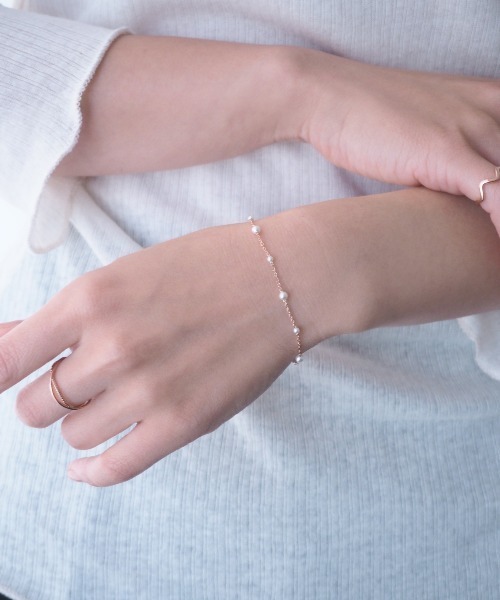 Jenny BY IMMANOEL（ジェニーバイイマノエル）の「silver925 パールチェーンブレス（ブレスレット・レディース・ゴールド/シルバー/ピンクゴールド・FREE）」の8枚目の写真