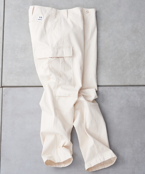 CIAOPANIC TYPY（チャオパニックティピー）の「【3/2WORKS/スリーツーワークス】ワークスシャドーヘリンボンパンツ（カーゴパンツ・メンズ・ブラック/アイボリー/オリーブ・S/L/XL/M）」の2枚目の写真