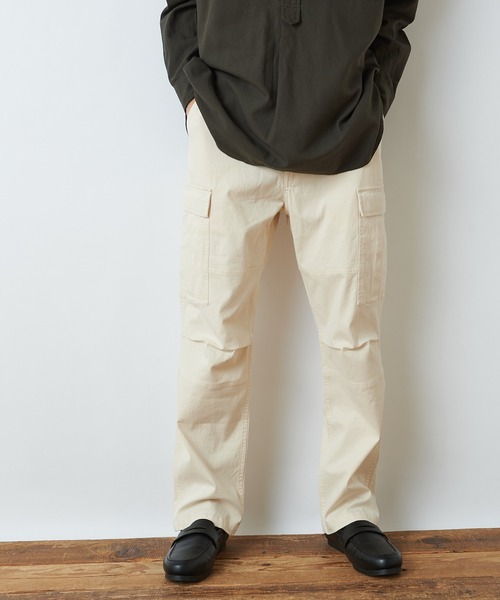 CIAOPANIC TYPY（チャオパニックティピー）の「【3/2WORKS/スリーツーワークス】ワークスシャドーヘリンボンパンツ（カーゴパンツ・メンズ・ブラック/アイボリー/オリーブ・S/L/XL/M）」の4枚目の写真