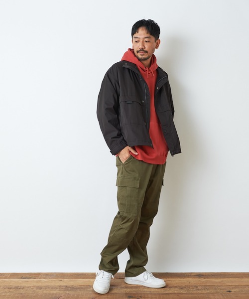 CIAOPANIC TYPY（チャオパニックティピー）の「【3/2WORKS/スリーツーワークス】ワークスシャドーヘリンボンパンツ（カーゴパンツ・メンズ・ブラック/アイボリー/オリーブ・S/L/XL/M）」の13枚目の写真