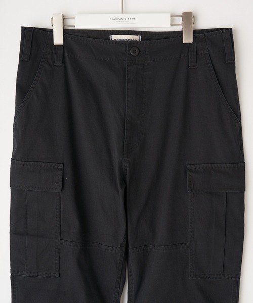 CIAOPANIC TYPY（チャオパニックティピー）の「【3/2WORKS/スリーツーワークス】ワークスシャドーヘリンボンパンツ（カーゴパンツ・メンズ・ブラック/アイボリー/オリーブ・S/L/XL/M）」の19枚目の写真
