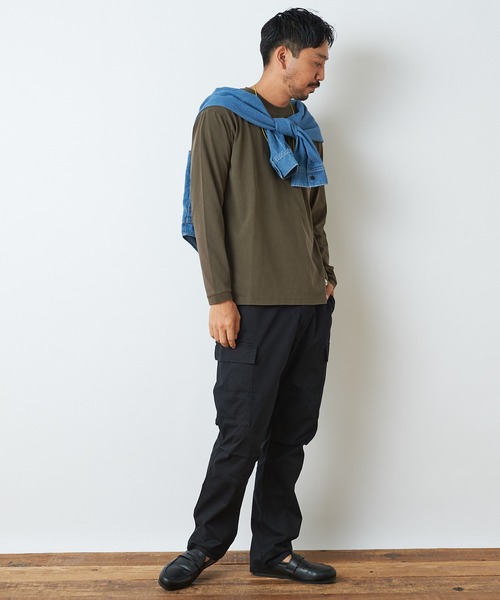 CIAOPANIC TYPY（チャオパニックティピー）の「【3/2WORKS/スリーツーワークス】ワークスシャドーヘリンボンパンツ（カーゴパンツ・メンズ・ブラック/アイボリー/オリーブ・S/L/XL/M）」の17枚目の写真