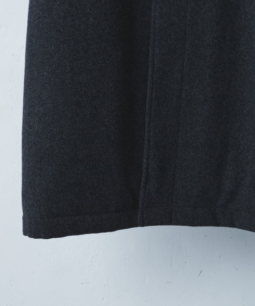 CLANE（クラネ）の「【CLANE HOMME Exclusive/クラネ オム エクスクルーシブ】 Padded Balmacaan Coat(パデット バルマカーンコート)（チェスターコート・メンズ・チャコールグレー/キャメル・1/2）」の5枚目の写真