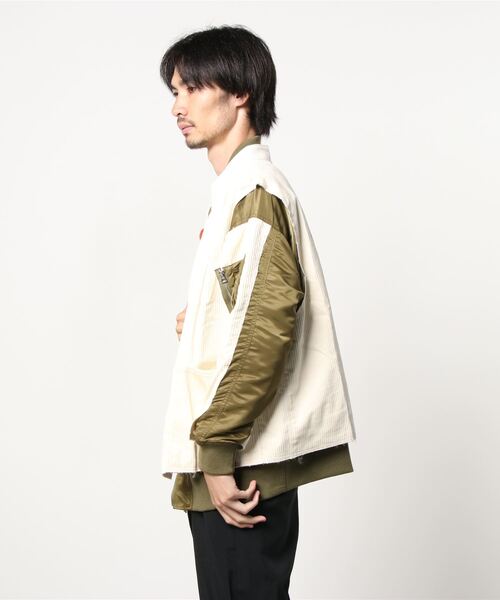 amok(アモク)の「amok /アモク/ERROR DOCKING JKT(ブルゾン・メンズ・カーキ・MEDIUM)」の3枚目の写真