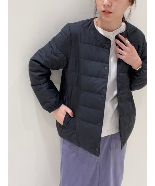 SHOO・LA・RUE(シューラルー)の「◆軽くて、暖かくて、美しくて、洗濯機で洗える プレミアムライトダウン【S-3L】(ダウンジャケット/コート・レディース・ブラック/オリーブ/ライトベージュ・01/02/03/04/05)」の11枚目の写真