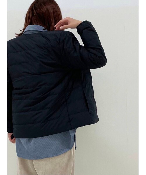 SHOO・LA・RUE(シューラルー)の「◆軽くて、暖かくて、美しくて、洗濯機で洗える プレミアムライトダウン【S-3L】(ダウンジャケット/コート・レディース・ブラック/オリーブ/ライトベージュ・01/02/03/04/05)」の5枚目の写真