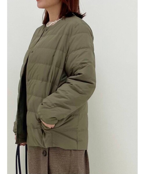 SHOO・LA・RUE(シューラルー)の「◆軽くて、暖かくて、美しくて、洗濯機で洗える プレミアムライトダウン【S-3L】(ダウンジャケット/コート・レディース・ブラック/オリーブ/ライトベージュ・01/02/03/04/05)」の15枚目の写真