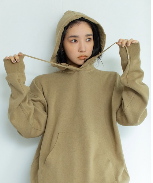 audrey and john wad(オードリーアンドジョンワッド)の「【Audrey and John Wad】カシミヤ混ニットパーカー -ウォッシャブル-(パーカー・レディース・ブラック/レッド/サックスブルー/ライトベージュ/グレイッシュベージュ・FREE)」の3枚目の写真