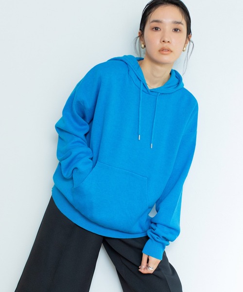 audrey and john wad(オードリーアンドジョンワッド)の「【Audrey and John Wad】カシミヤ混ニットパーカー -ウォッシャブル-(パーカー・レディース・ブラック/レッド/サックスブルー/ライトベージュ/グレイッシュベージュ・FREE)」の21枚目の写真